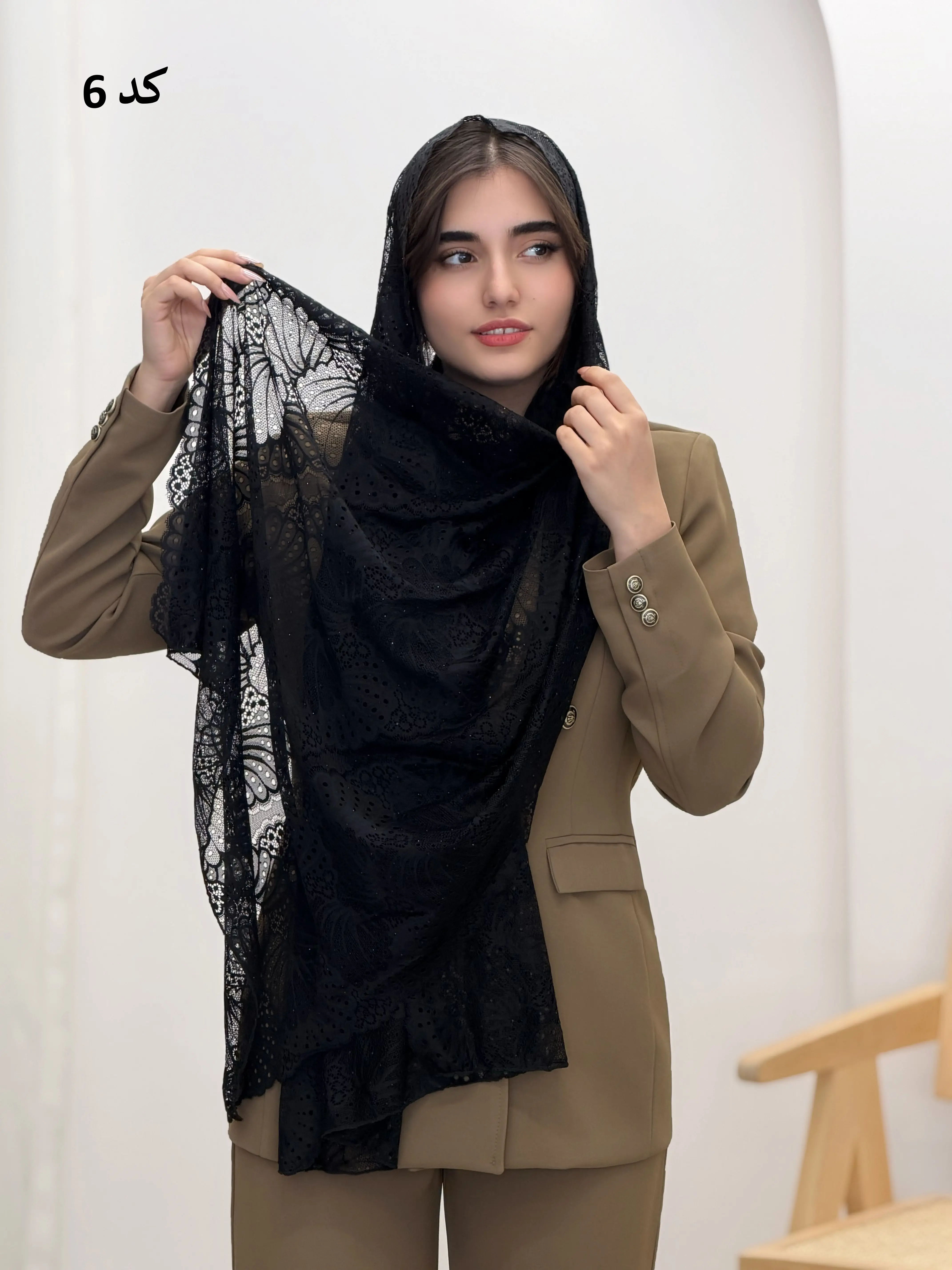 6568-شال وارداتی هلما